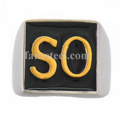 FSR09W65G Custom made  2 alphabet SO ring 